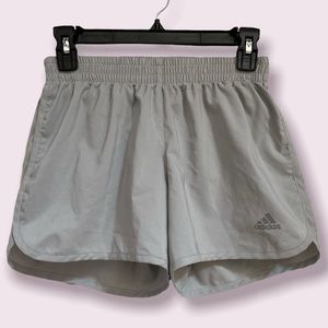 adidas Light Gray Energy Running Athletic Lined Shorts - 4” Inseam - Exc Cond XS